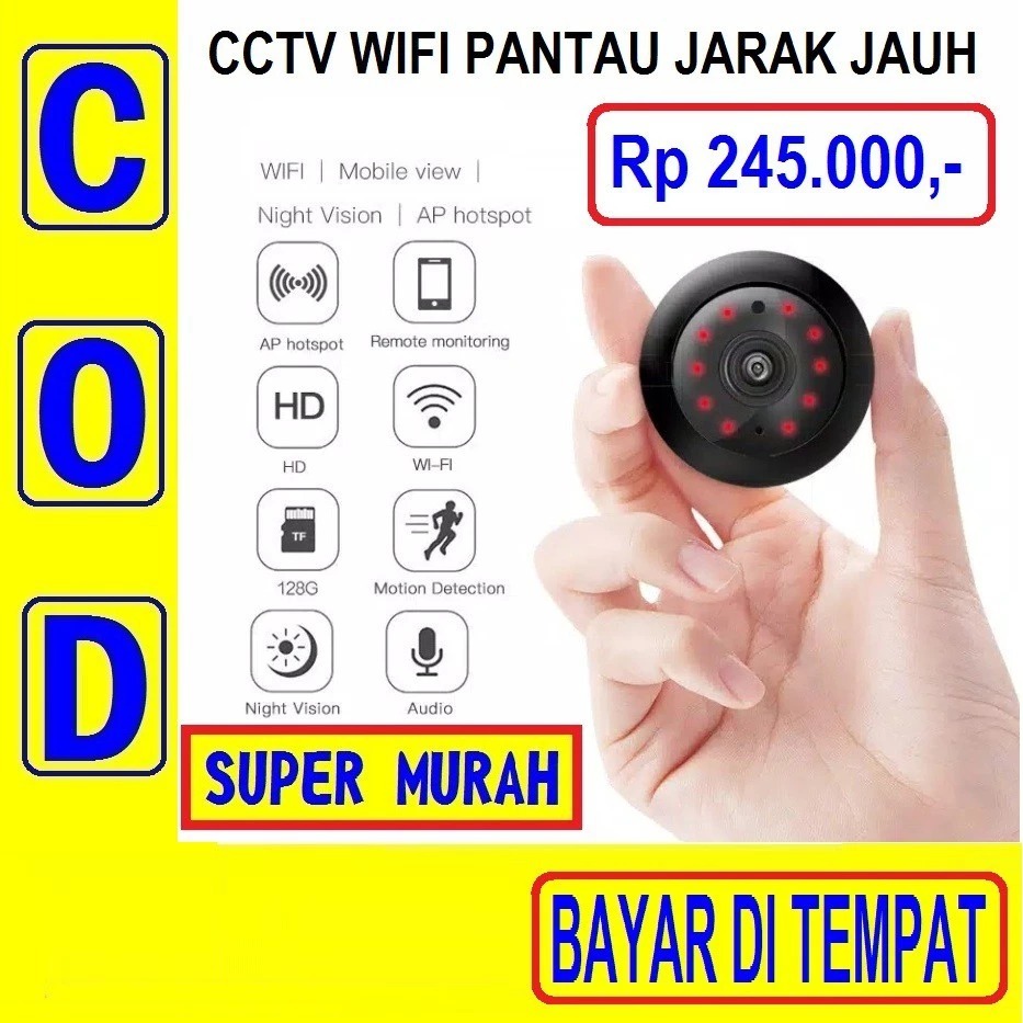 CCTV MINI Kamera Cctv Mini1080p Pantau Jarak Jauh Menggunakan Hp IP CAMERA