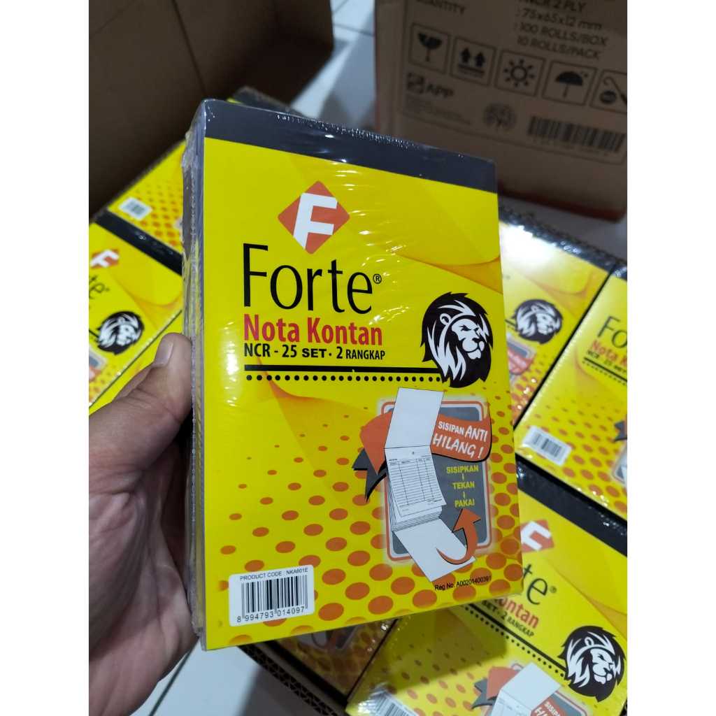 KEMASAN PER PACK NOTA KONTAN 2 PLY KECIL NOTA KONTAN 2 PLY KECIL PER PAK(ISI 10 NOTA)