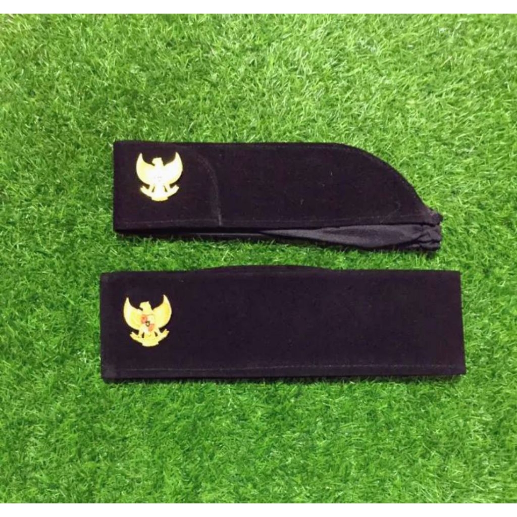 Peci Pakibra + Pin Garuda/Peci Hitam paskib/Peci + pin