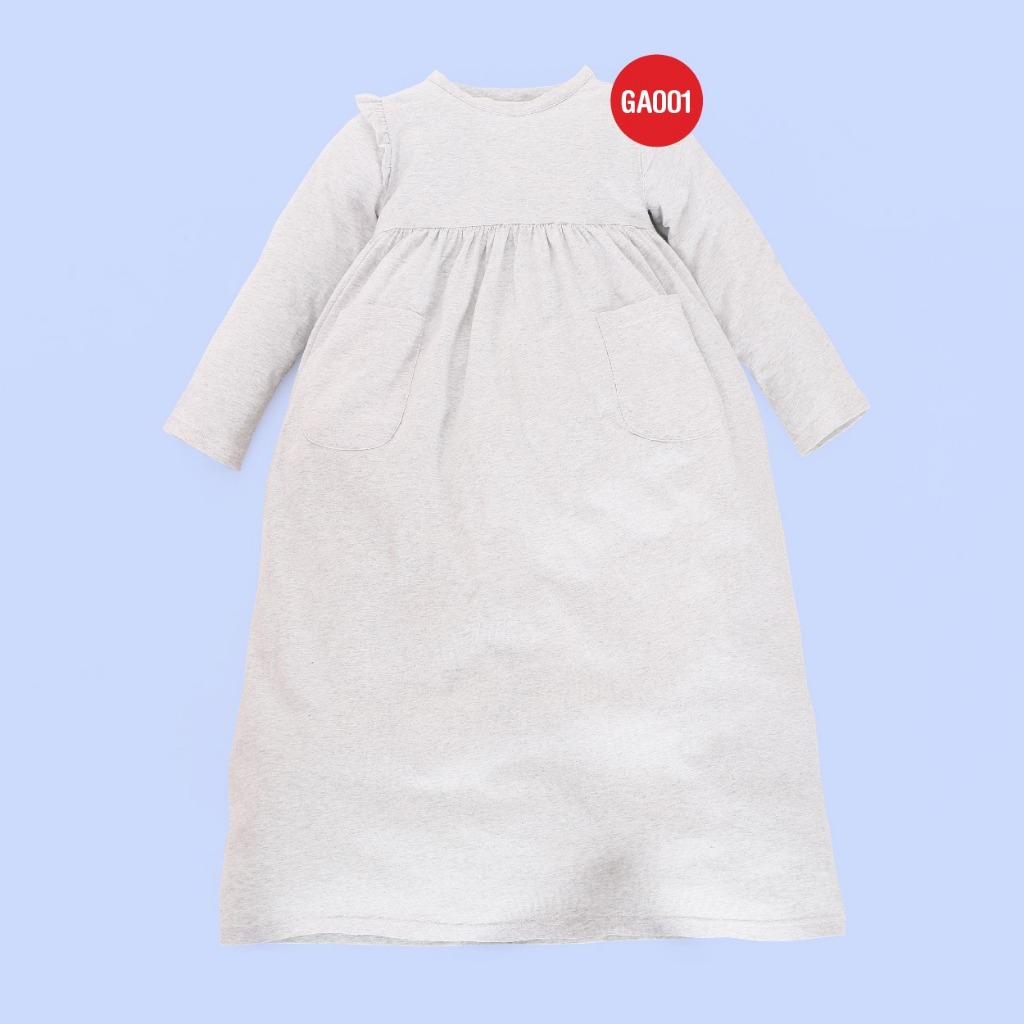 SALE Gamis Afra Kids Lengan Panjang – Cotton Combed 24s Adem & Nyaman