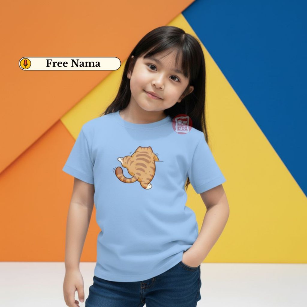 Kaos Anak Garfield Usia 1 - 12 Tahun Cotton Combed Baju Kaos Viral Tshirt Anak Lucu