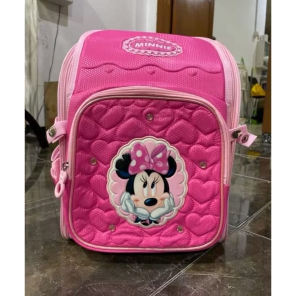 DISNEY Minnie Ransel Anak Tas Sekolah Koper Disney Minnie Original
