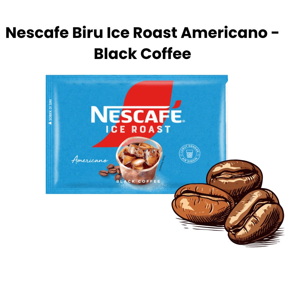 Nescafe Biru Ice Roast Americano - Black Coffee