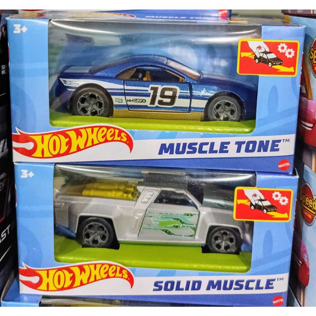 Hot Wheels Pullback Pull Back Open Door Muscle Tone Solid Muscle