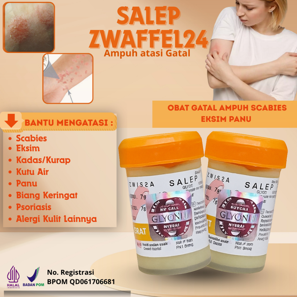 Zwafel 24 Itchy 234 Salep Obat Gatal Ampuh Scabies Eksim Panu