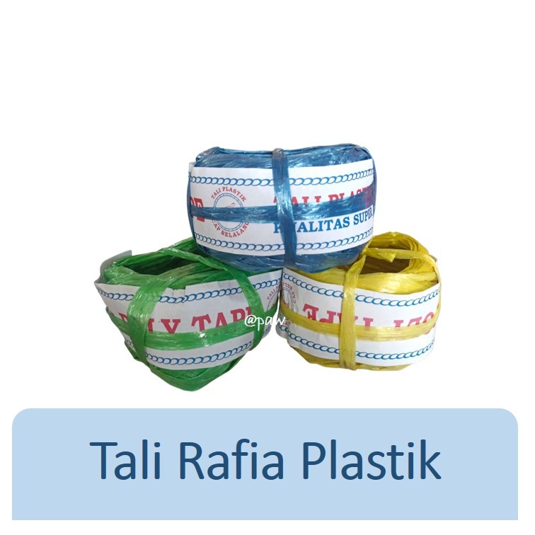 Tali Plastik/ Tali Rafia Plastik Warna-Warni Kecil/ Tali Rapia/ Tali Rafia Tali Rafia Tali Pengikat 