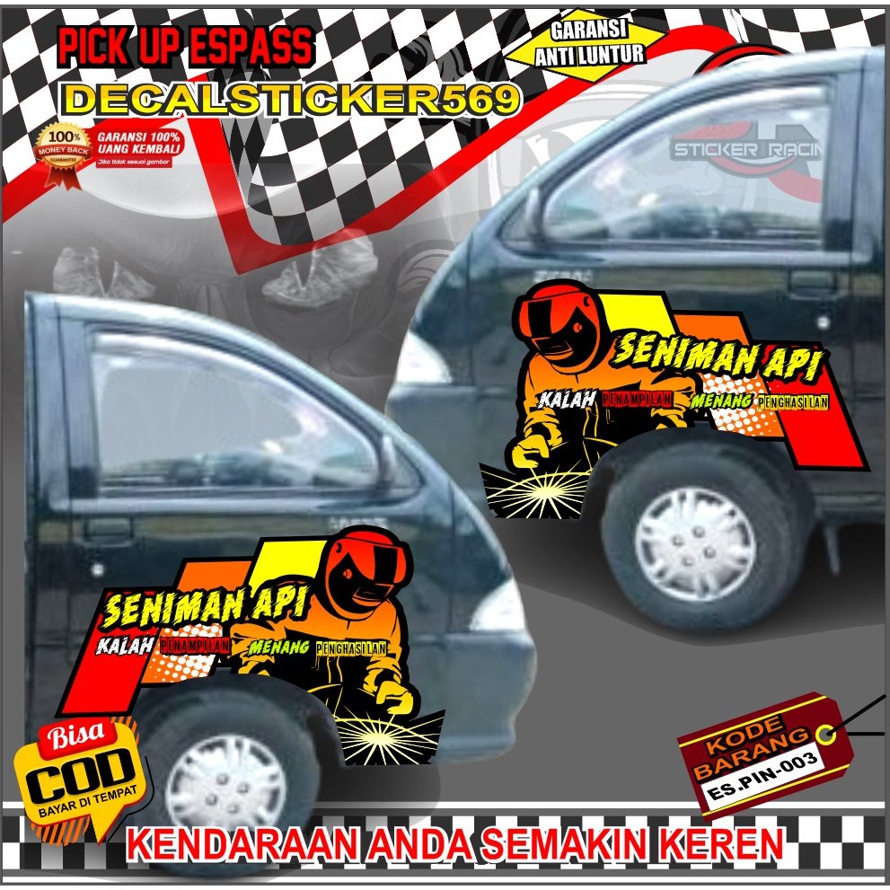 STIKER PINTU SAMPING ESPASS KEREN FREE STIKER RANDOM