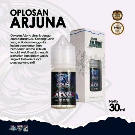 Oplosan arjuna adun mancing ukuran 30ml - essen ikan mas lomba dan galapung oplosan arjuna adun