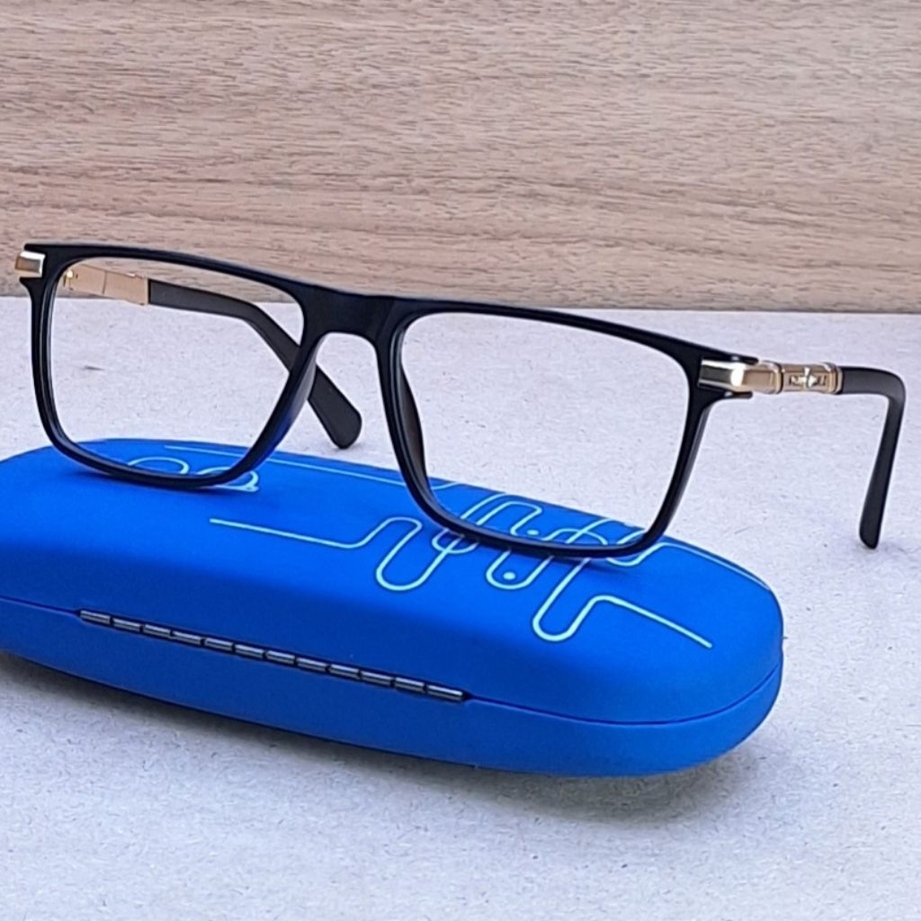 KACAMATA BACA PROGRESIF DOUBLE FOKUS, BLUERAY PHOTOCROMIC BLUECROMIC, BISA DIPAKAI JALAN  MO 154