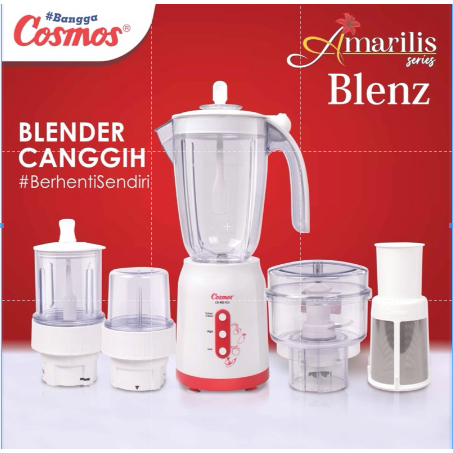 BLENDER COSMOS BLENZ CB 802 PCF 5 in 1 FITUR SAFETY LOCK OTOMATIS BERHENTI BLENDER CANGGIH PINTAR