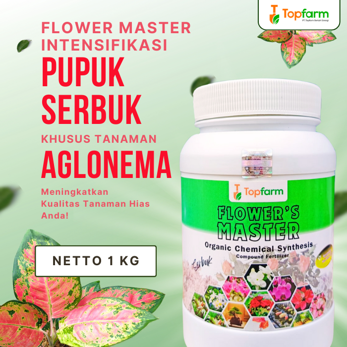 Pupuk Serbuk Topfarm / Pupuk Aglonema Terbaik / Pupuk Aglonema Penyubur / Pupuk Khusus Tanaman Aglon