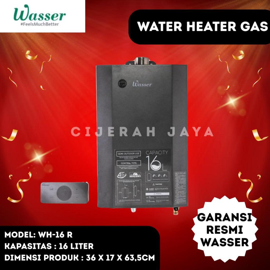 WASSER PEMANAS AIR WATER HEATER GAS 16 Liter / menit LPG / WATER HEATER WASSER WH-16R WH16R WH 16R K