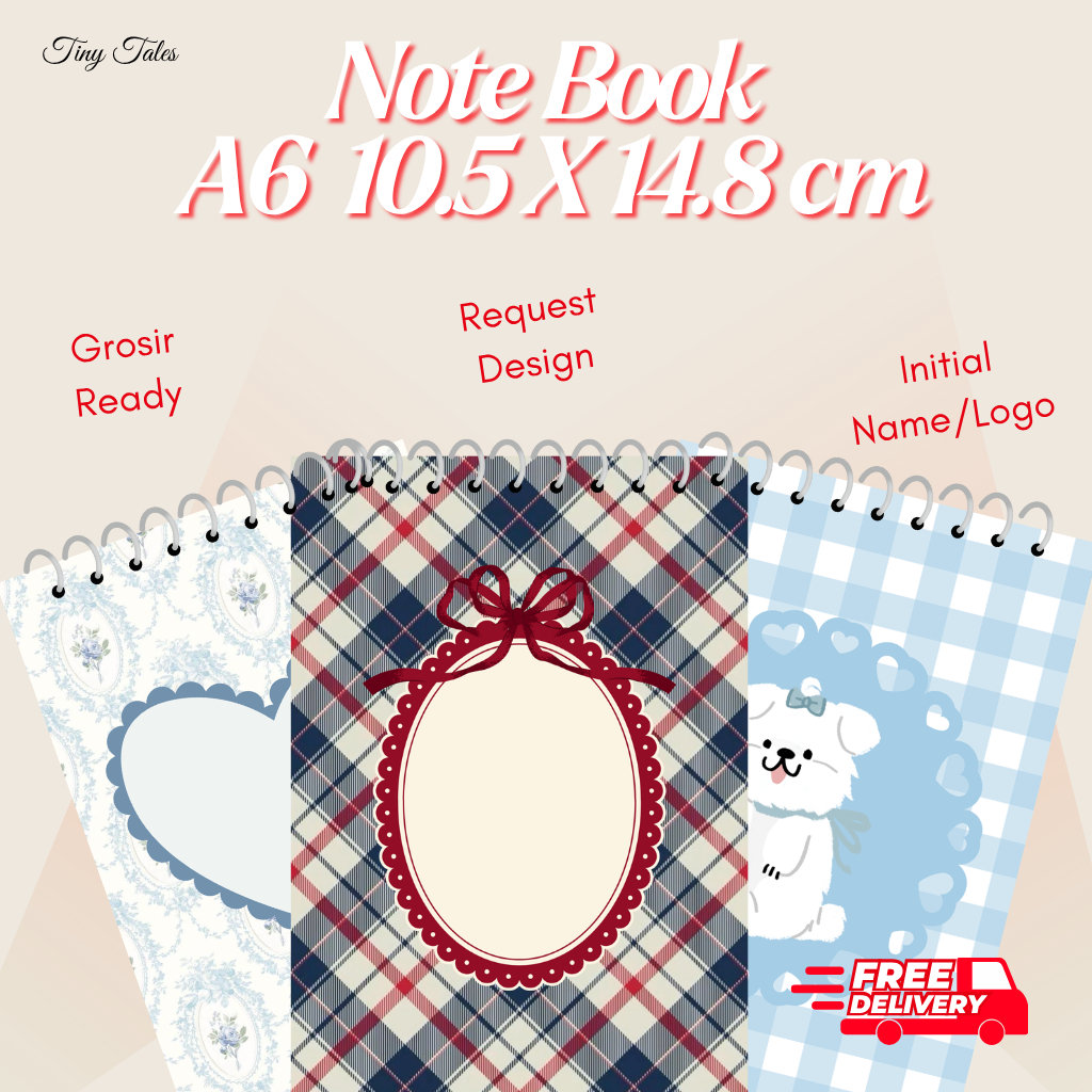 Note Book A6 Custom Estetik Note Book Souvenir Note Book