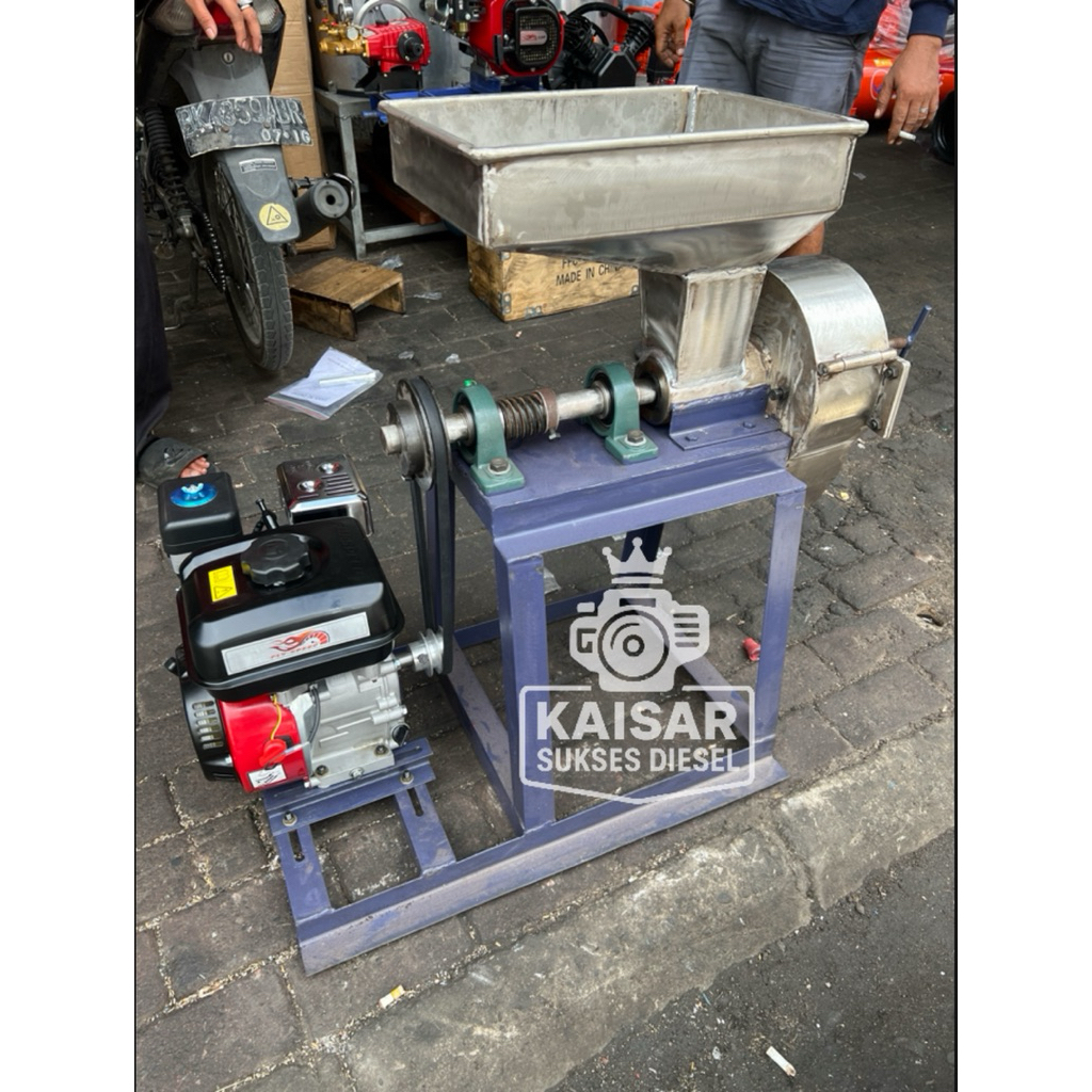 GILINGAN BUMBU STAINLES 8 INCI GILINGAN CABE BUMBU DLL KOMPLIT MESIN 8HP