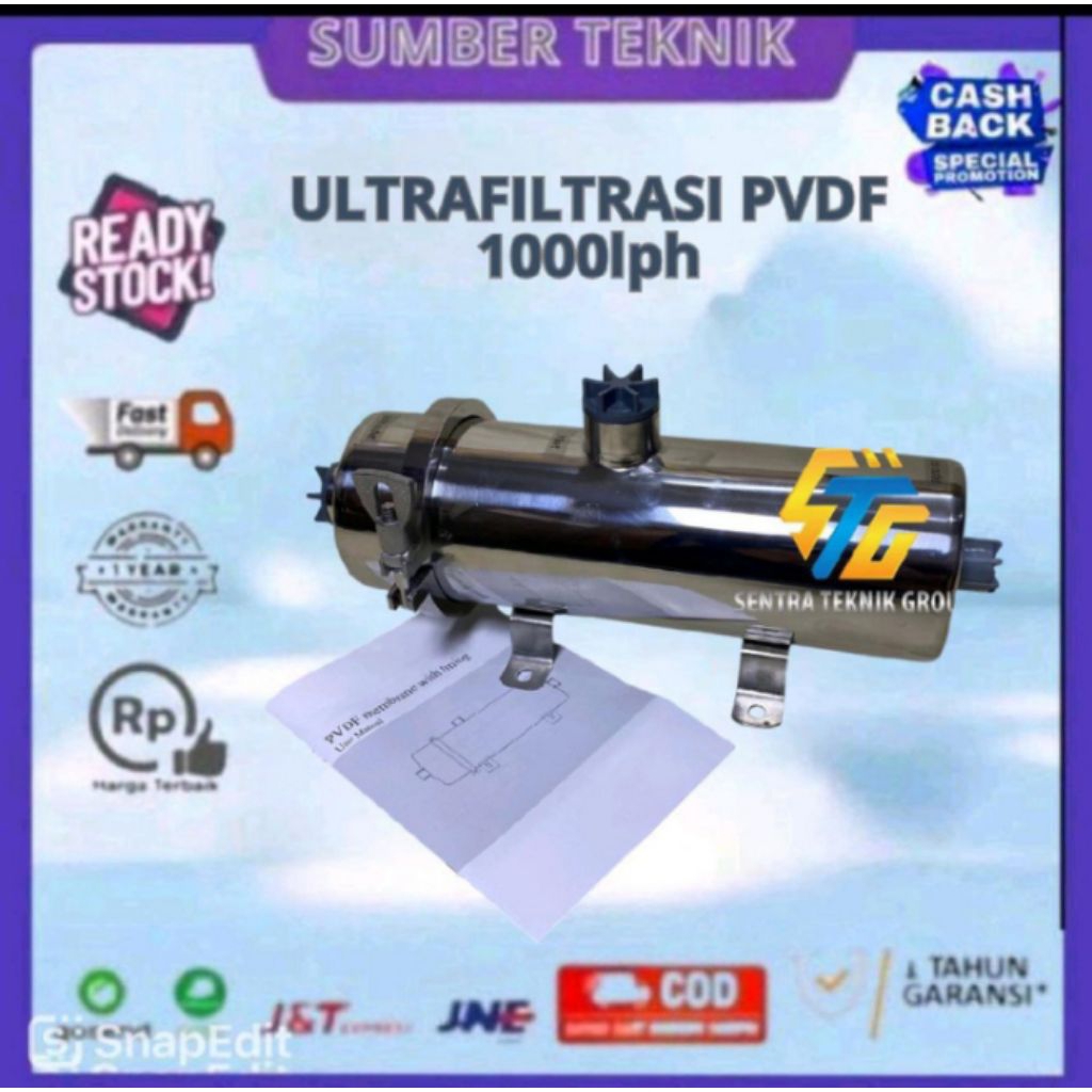 ultrafiltrasi pvdf 1000 lph Ultra Filterasi PVDF 1000 Lph UF 1000 LPH - UF SATU