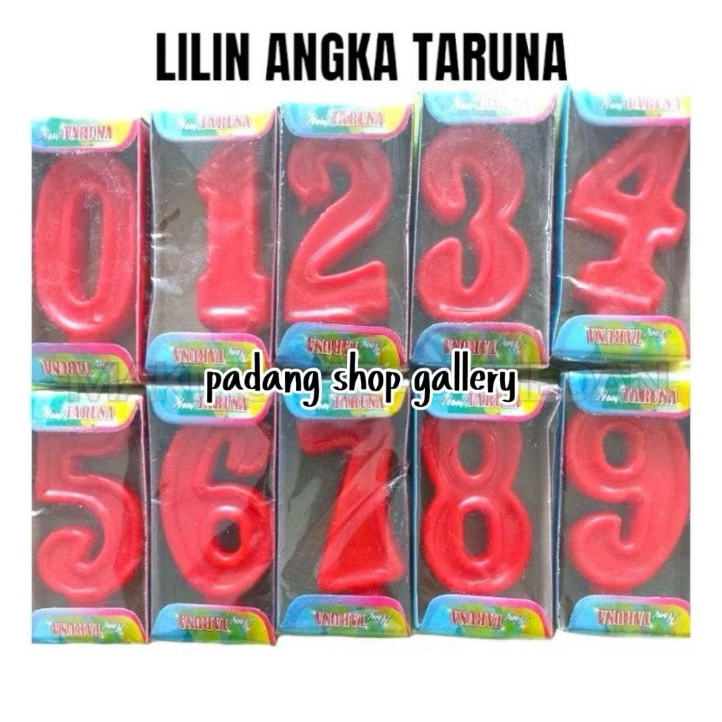 Lilin Angka Merah/Lilin Angka Ulang Tahun/Lilin Angka Taruna/Lilin Ulang Tahun
