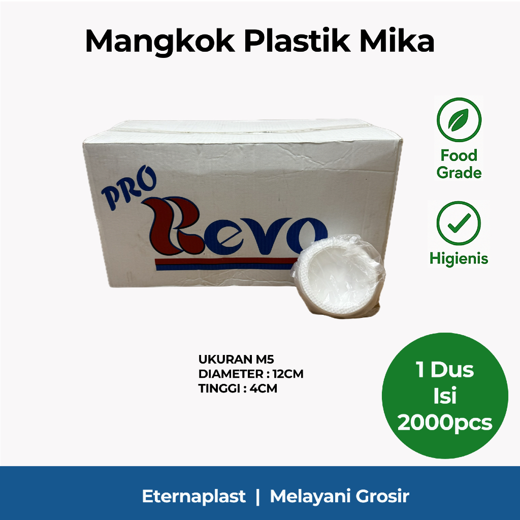 (DUS) Mangkok Plastik Mika | Mangkok Plastik Sekali Pakai | M5,M6,M7 | Mangkok Mika | Mangkok Pesta