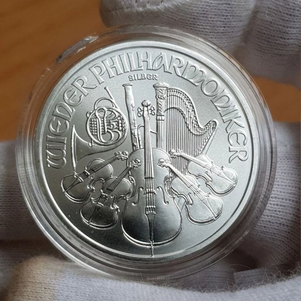 Koin Perak Murni Asli Philarmonic 99.999 1Troy Ounce - ORIGINAL 100%