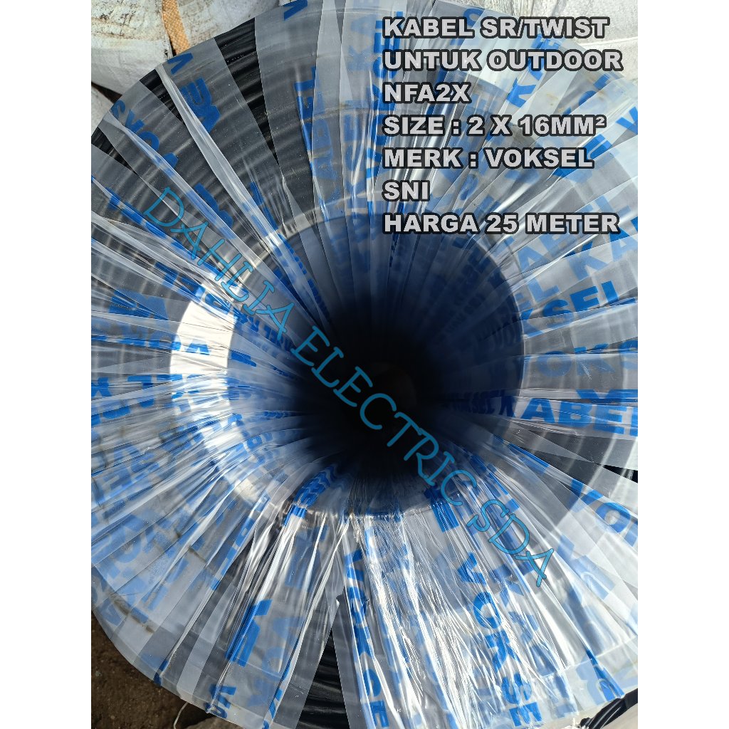KABEL SR / TWIST / NFA 2X SNI 2 X 16MM² VOKSEL 25 METER VOKSEL