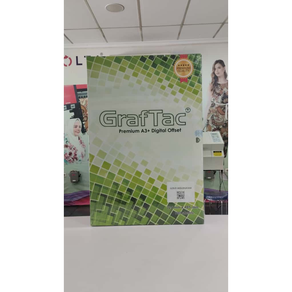 GrafTac Stiker A3+ Gold Hologram 100 Lembar