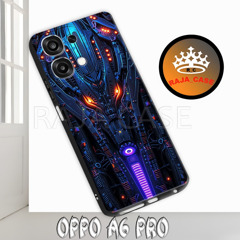 Rc16/Softase karet OPPO A6 PRO - Robot - Case Hp OPPO A5 PRO - Casing OPPO A6 PRO - Silikon  OPPO A6