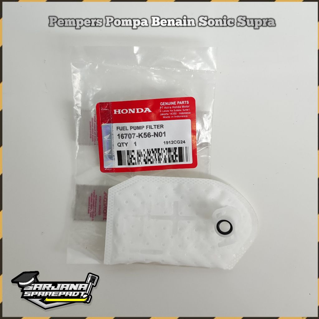 Pampers Pempers Filter Saringan Fuel Pump Pompa Bensin Motor Honda Sonic Supra GTR 150 R 2015 - 2025