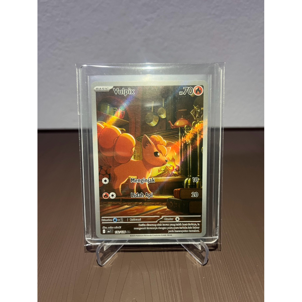 AR Vulpix MA1 132/126 Pokemon Trading Card Game Indo
