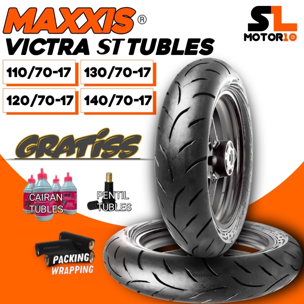 Ban Luar Maxxis Ring 17 Ukuran 110/70-17 ; 120/70-17 ; 130/70-17 ; 140/70-17 MAXXIS VICTRA S98ST TUB