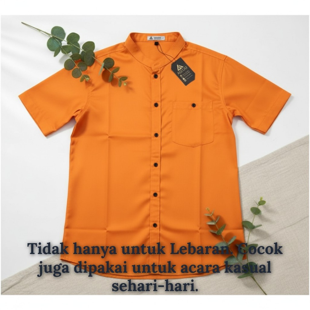 kemeja pria lengan pendek,kemeja pria kerah shanghai