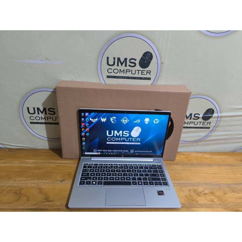 JUAL MURAH HP Probook 445 G8 AMD Ryzen 5-5500U Ram 16 SSD 512GB FHD Backlit