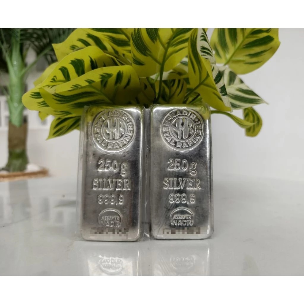 Perak Batangan Nadir 250 gr | Silver Bar Turki LBMA not Koin RCM Srh Imn