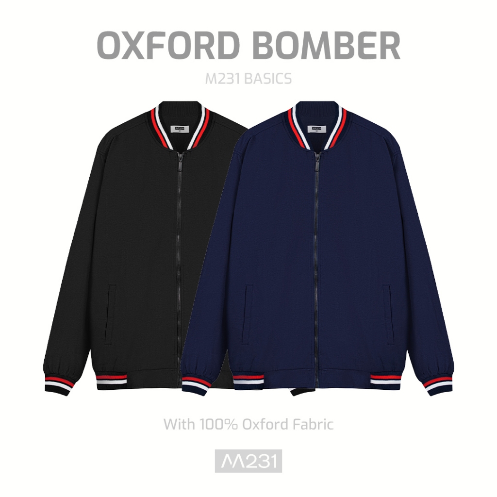 M231 Jaket Pria Bomber Oxford Panjang 1768