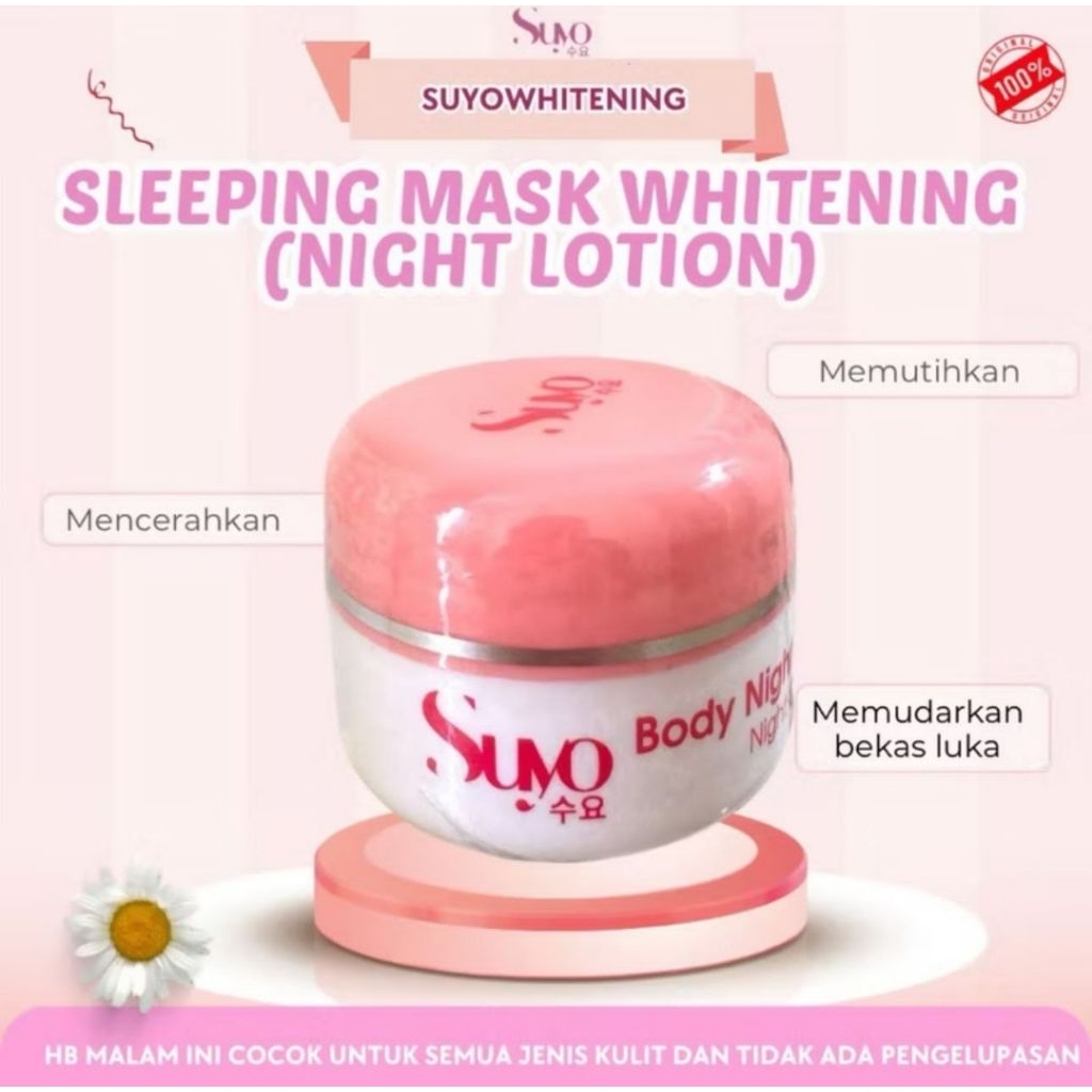 SUYO NIGHT LOTION PRIMADONA / SUYO SLEEPMASK PRIMADONA