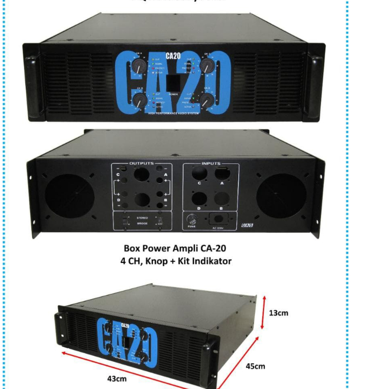 BOX CA 20  4 CHANNEL  BOX POWER