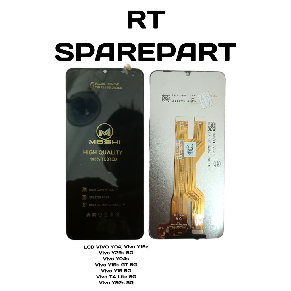 LCD+TS VIVO Y04, Vivo Y19eVivo Y29s 5GVivo Y04s

Vivo Y19s GT 5G

Vivo Y19 5G

Vivo T4 Lite 5G

Vivo