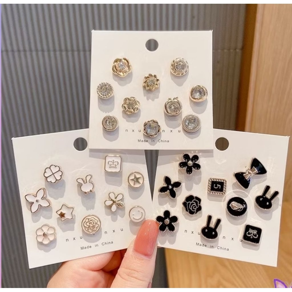 Aksesoris Bros kancing fashion wanita Korea brooch pin kerja hijab