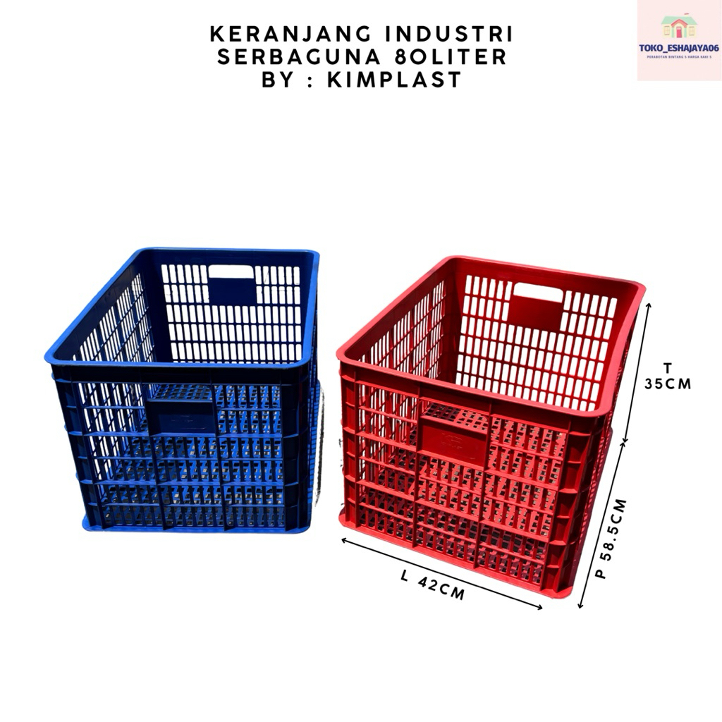 KIMPLAST - Keranjang Industri 80 Lt Liter Keranjang Industri Keranjang Dagang Keranjang Serbaguna Ke