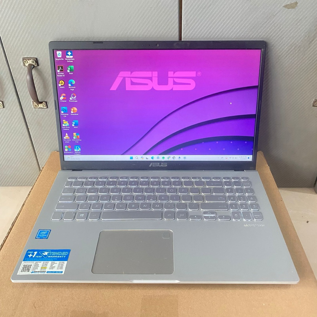 Laptop Asus A509MA, Intel Celeron-N4020, Ram 4Gb / 256Gb, Backlight, Super Slim, Seri Baru, Lengkap,