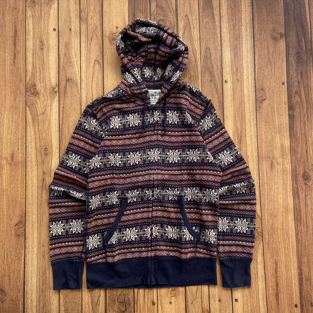 Hoodie Zipper Uniqlo Navajo