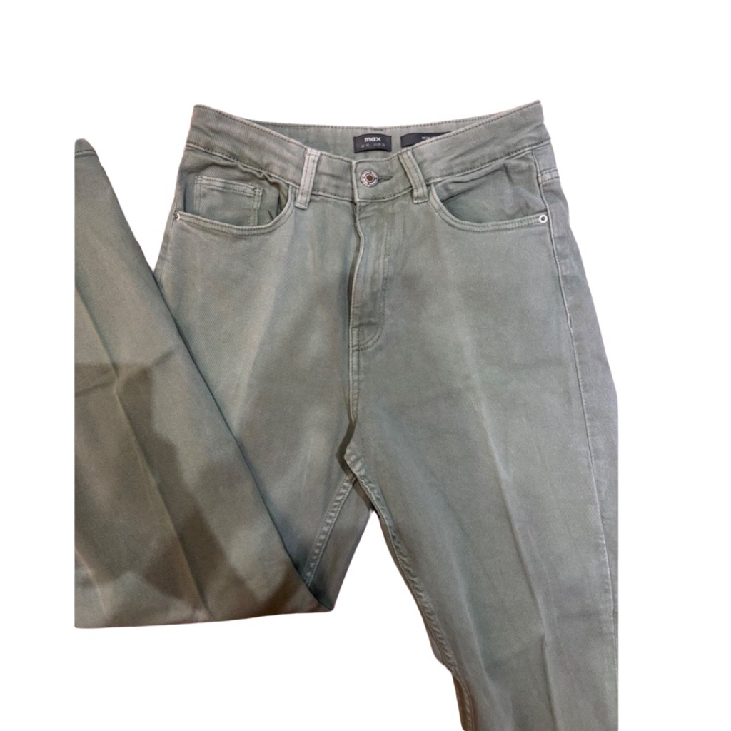 max fashion sage green jeans