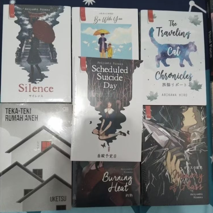 Buku novel preloved dan sealed akiyoshi rikako minato kanae