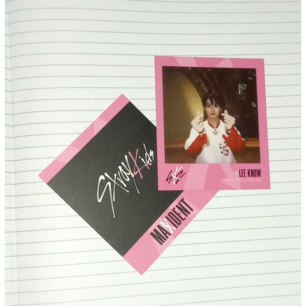 CLEARANCE SALE / Photocard Straykids Lee Know Pola Lucky Draw Maxident Noeasy 5-star Rock Star ATE H