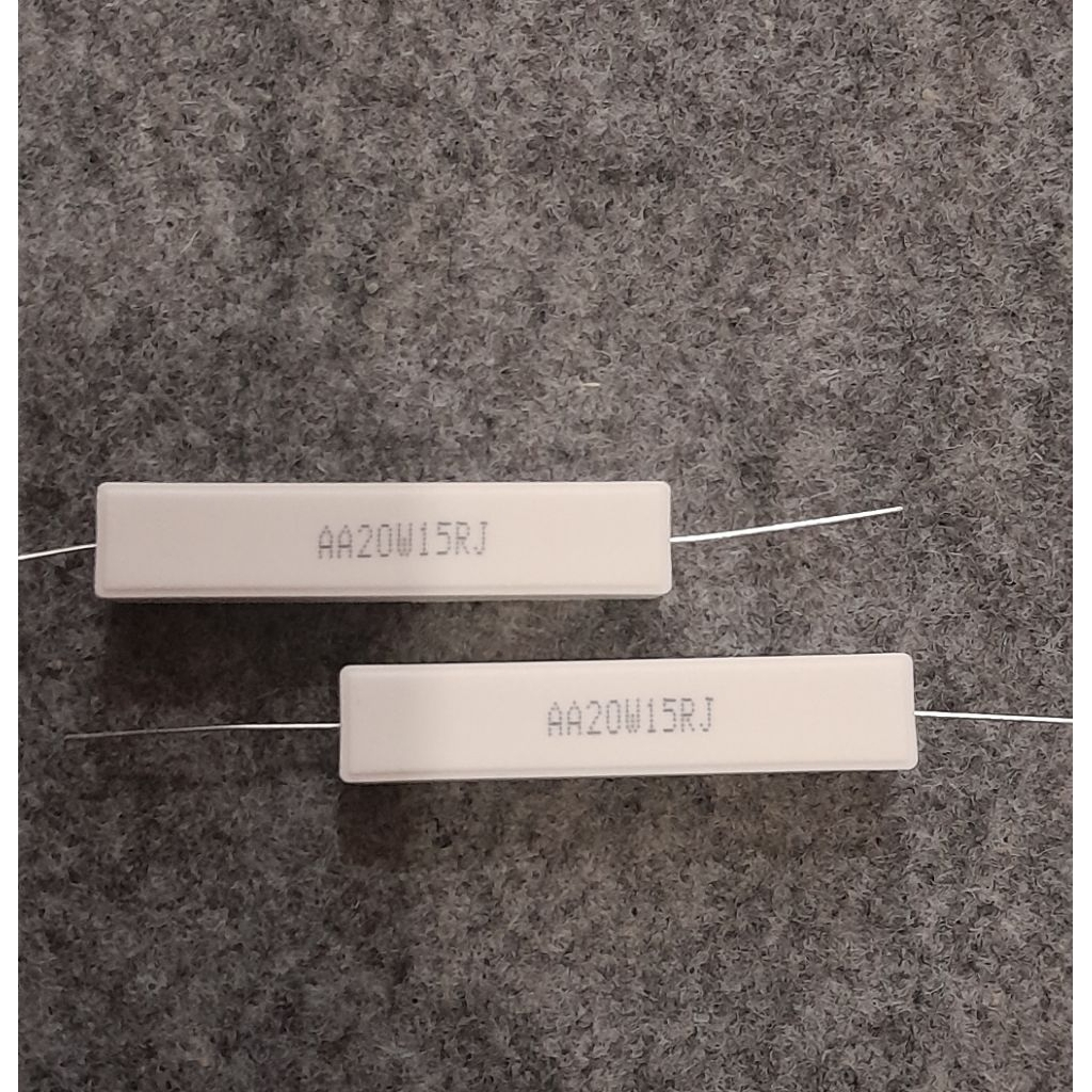 Resistor Kapur 20watt 15R  / Resistor Kapur 20watt  15ohm Taiwan