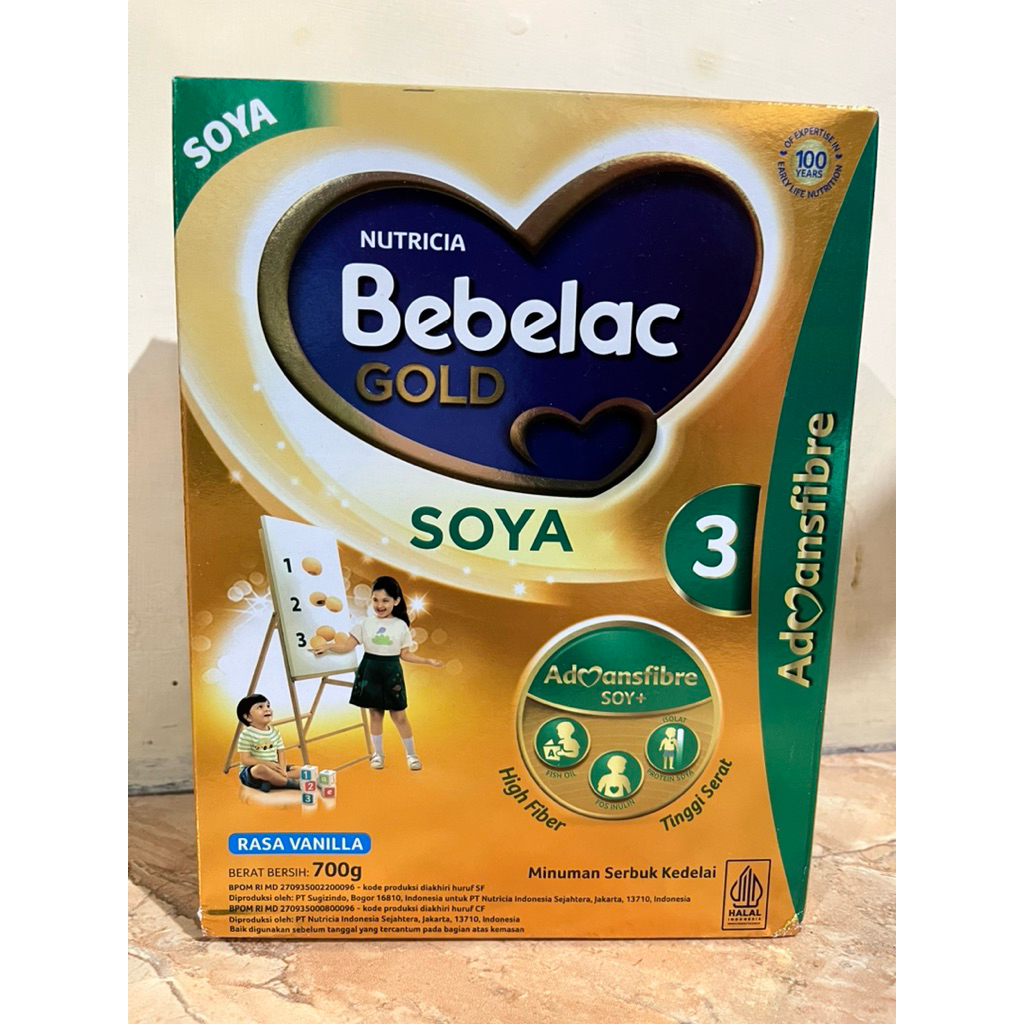 Bebelac Gold Soya 3 Susu Formula Balita 1-3 tahun