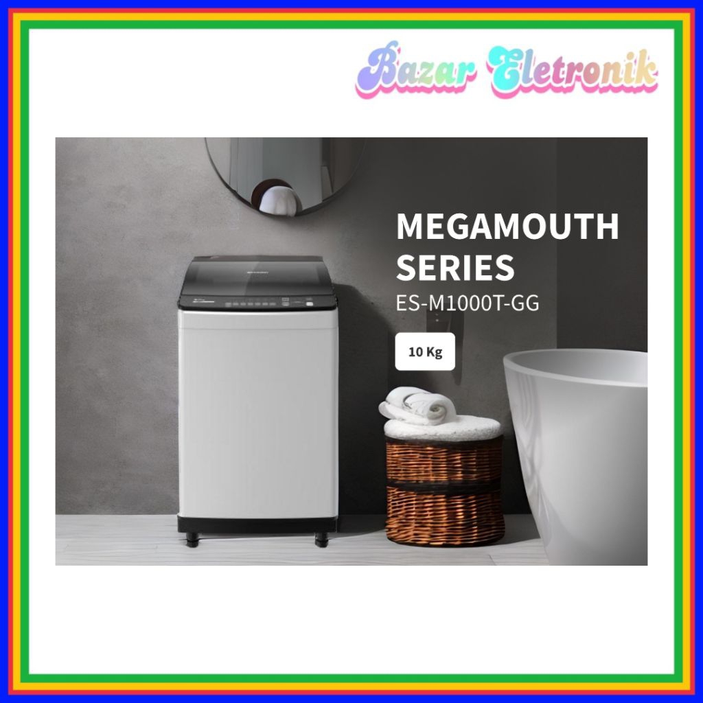 MESIN CUCI SHARP ESM 1000 TGG / MESIN CUCI SHARP 1 TABUNG / MESIN CUCI SHARP