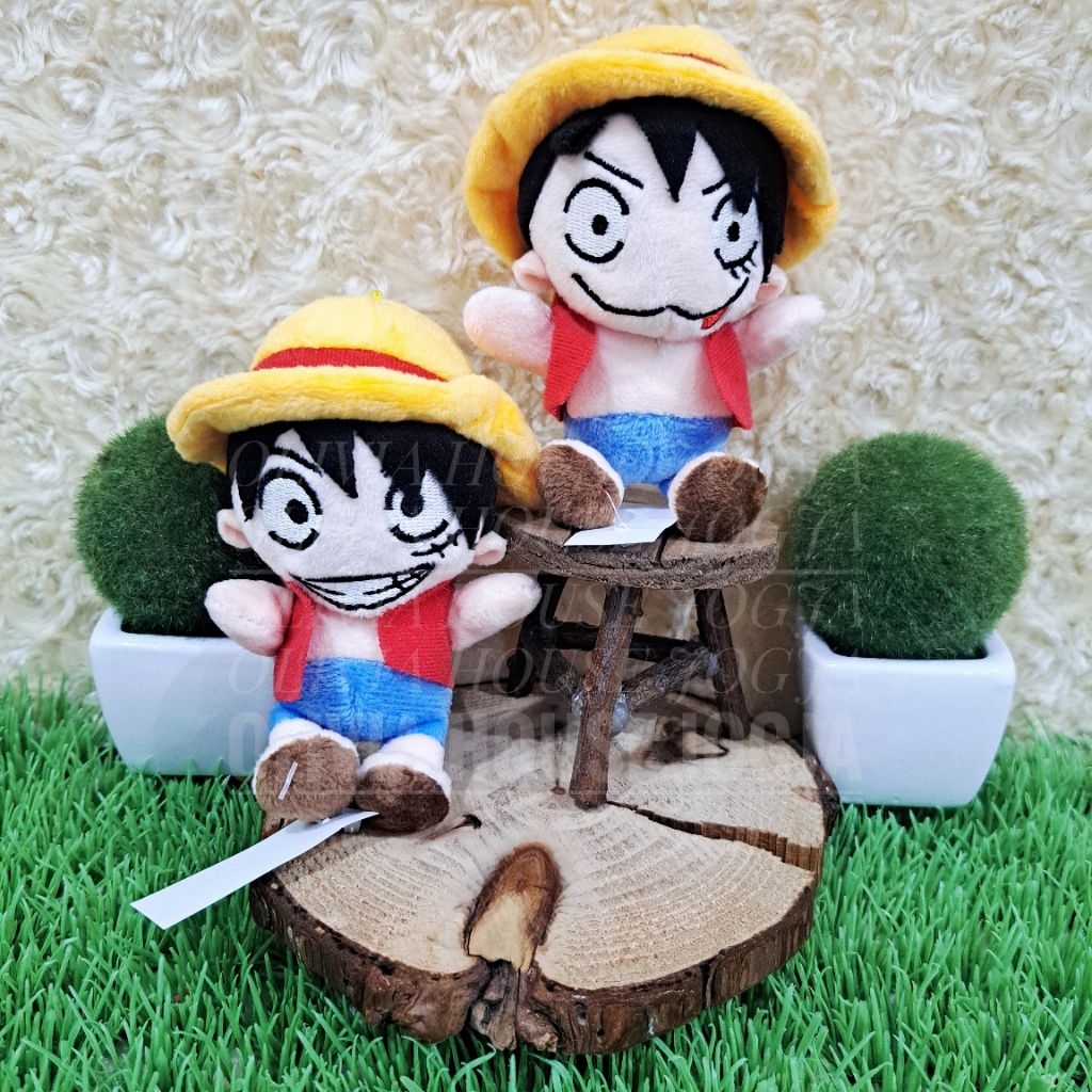 Gantungan Kunci Boneka Luffy One Piece Gantungan Kunci Luffy Gantungan Kunci One Piece Ekspresi