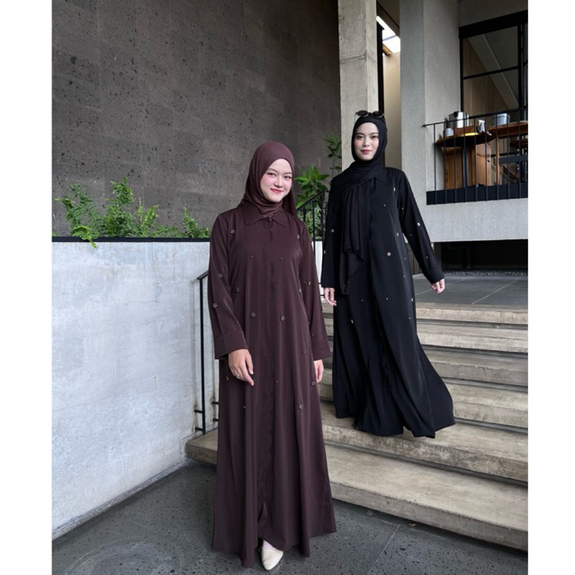 NINUNA | Labiqa abaya | Abaya payet | Abaya muslim idul fitri
