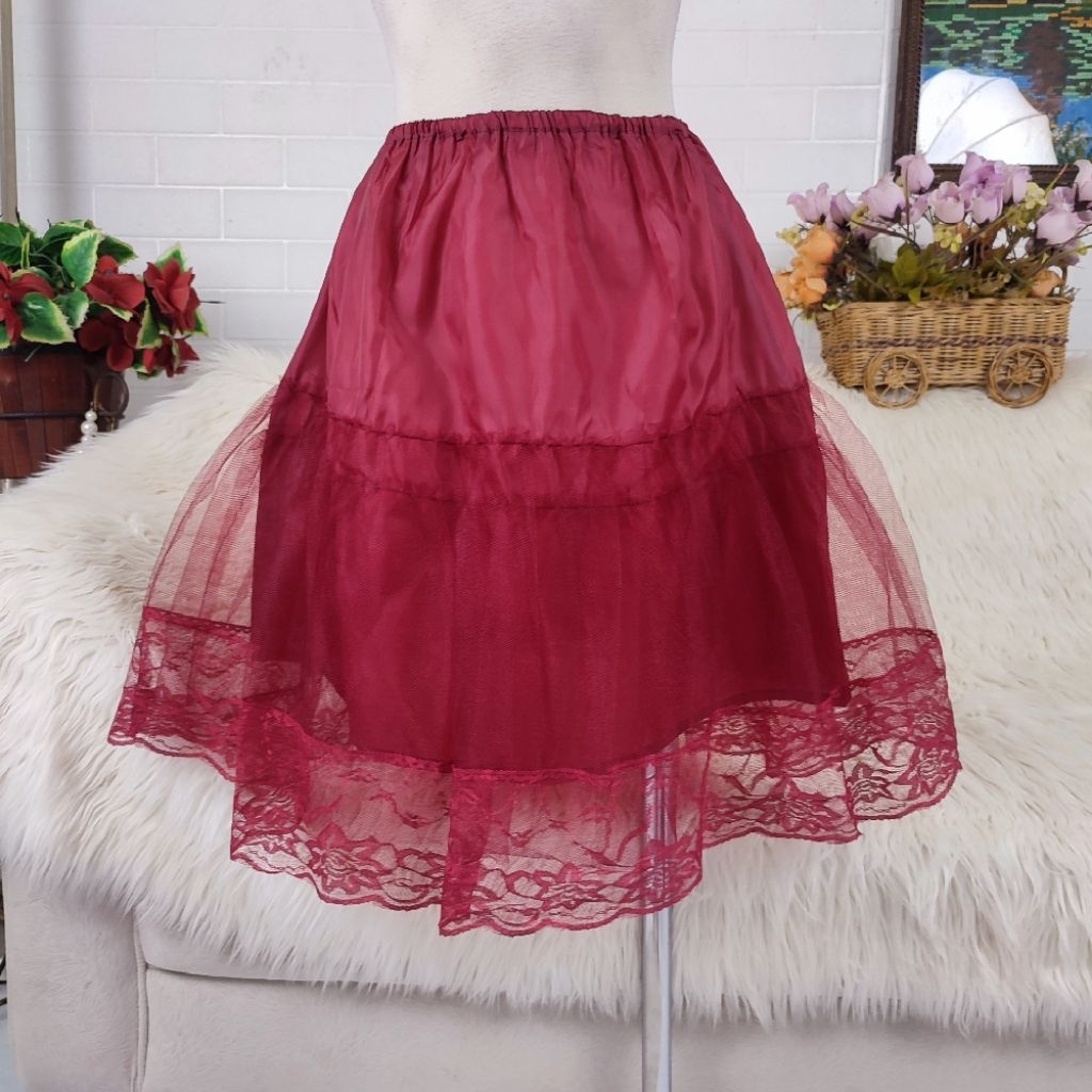 rok renda rok petticoat renda rok pengembang dress pengembang rok