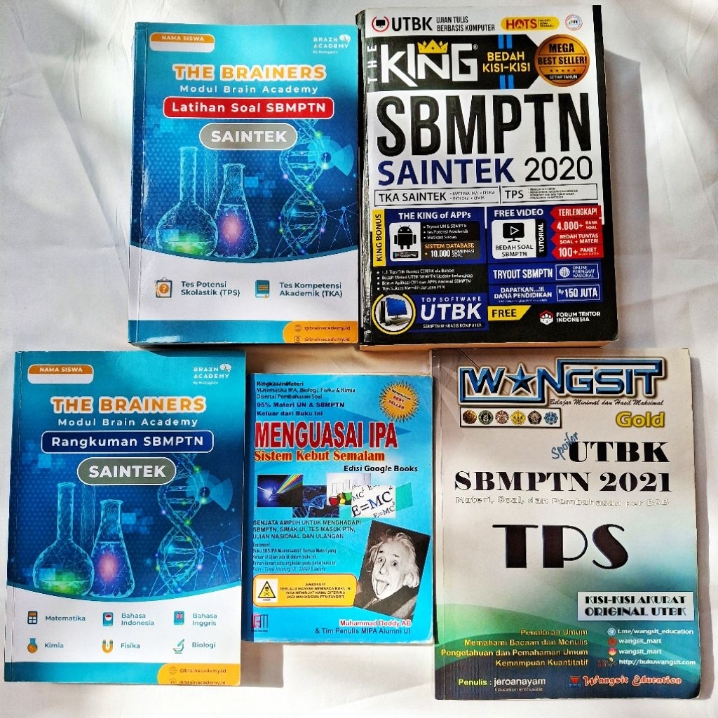 Buku Preloved Menguasai IPA Sistem Kebut Semalam | The King UTBK Bekas | Wangsit Latihan Soal UTBK S