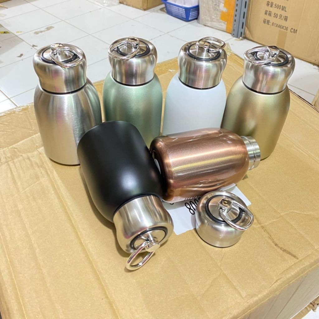 Botol Minum Termos 300 ML / Tumbler Termos Mini / Termos Stainless Steel 300ML /